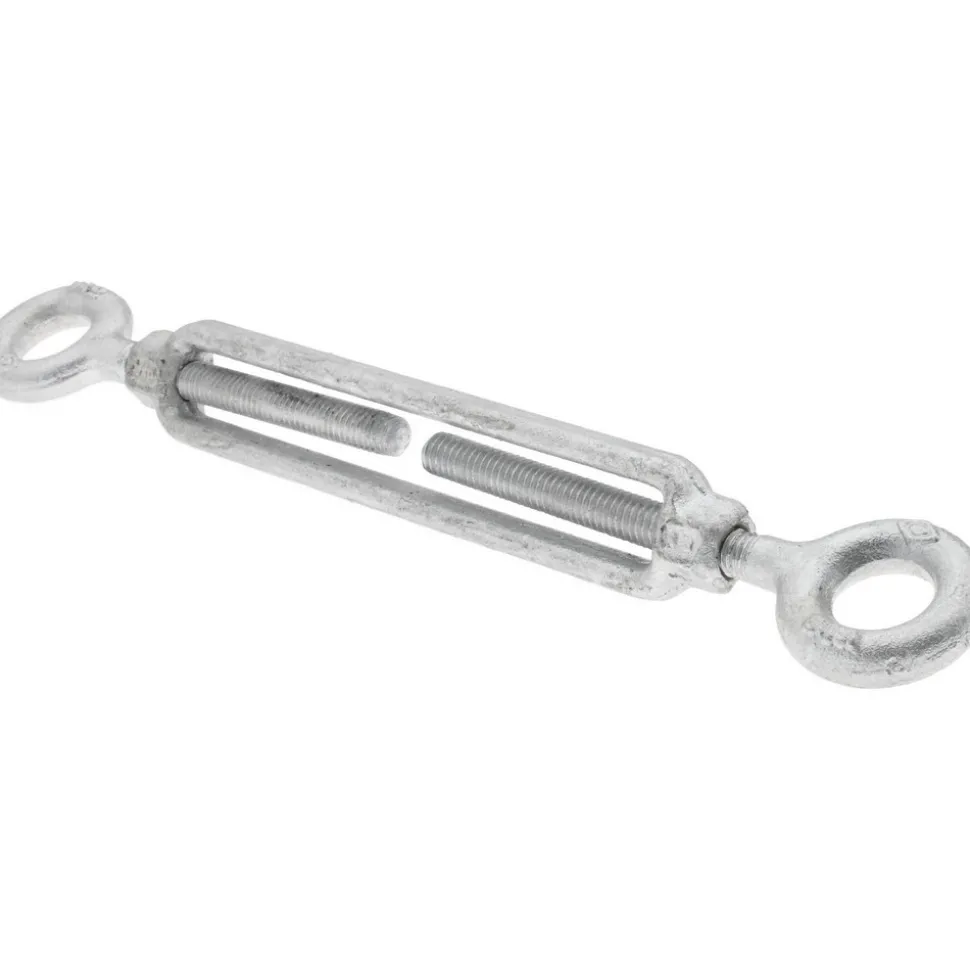 800 Lb Load Limit, 5/16" Thread Dia, 4-1/2" Take Up, Steel Eye & Eye Turnbuckle