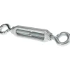 144 Lb Load Limit, 3/8" Thread Dia, 2-7/8" Take Up, Malleable Iron Eye & Eye Turnbuckle