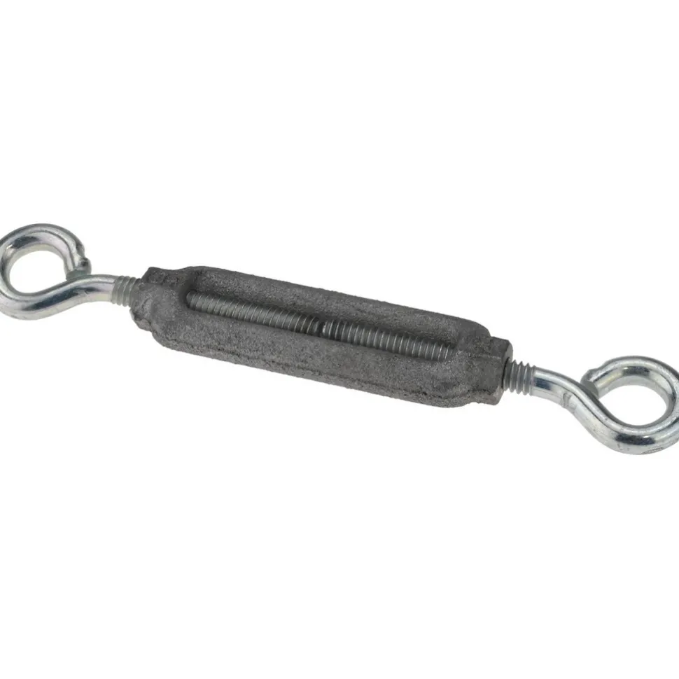 74 Lb Load Limit, 1/4" Thread Dia, 2-1/4" Take Up, Aluminum Eye & Eye Turnbuckle
