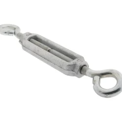 96 Lb Load Limit, 5/16" Thread Dia, 2-9/16" Take Up, Malleable Iron Eye & Eye Turnbuckle