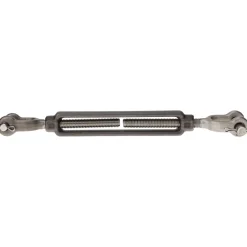 2,200 Lb Load Limit, 1/2" Thread Dia, 6" Take Up, Stainless Steel Jaw & Jaw Turnbuckle