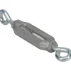 36 Lb Load Limit, #8 Thread Dia, 1-1/4" Take Up, Aluminum Eye & Eye Turnbuckle