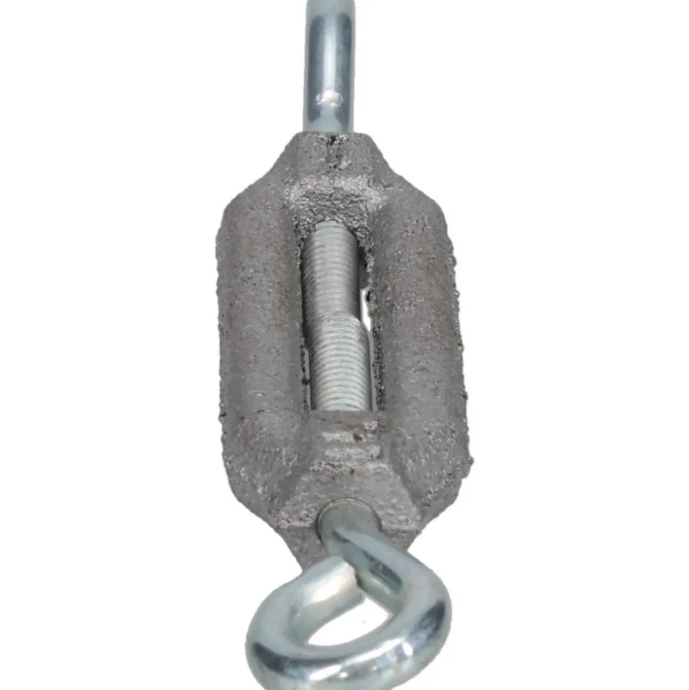 36 Lb Load Limit, #8 Thread Dia, 1-1/4" Take Up, Aluminum Eye & Eye Turnbuckle