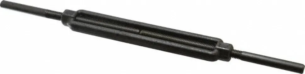 1,200 Lb Load Limit, 3/8" Thread Dia, 6" Take Up, Steel Stub & Stub Turnbuckle