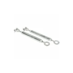 1,200 Lb Load Limit, 3/8" Thread Dia, 6" Take Up, Steel Jaw & Eye Turnbuckle