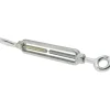400 Lb Load Limit, 1/4" Thread Dia, 4" Take Up, Steel Hook & Eye Turnbuckle