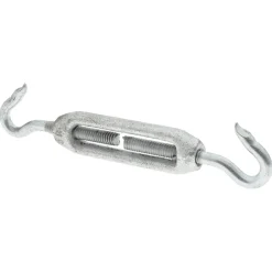 74 Lb Load Limit, 1/4" Thread Dia, 2-1/4" Take Up, Malleable Iron Hook & Hook Turnbuckle