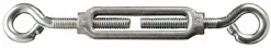 52 Lb Load Limit, #12 Thread Dia, 1-13/16" Take Up, Aluminum Eye & Eye Turnbuckle