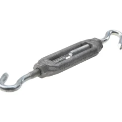 44 Lb Load Limit, #10 Thread Dia, 1-1/2" Take Up, Aluminum Hook & Hook Turnbuckle