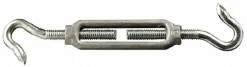 174 Lb Load Limit, 3/8" Thread Dia, 2-7/8" Take Up, Malleable Iron Hook & Hook Turnbuckle