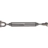 1,200 Lb Load Limit, 3/8" Thread Dia, 6" Take Up, Stainless Steel Jaw & Jaw Turnbuckle