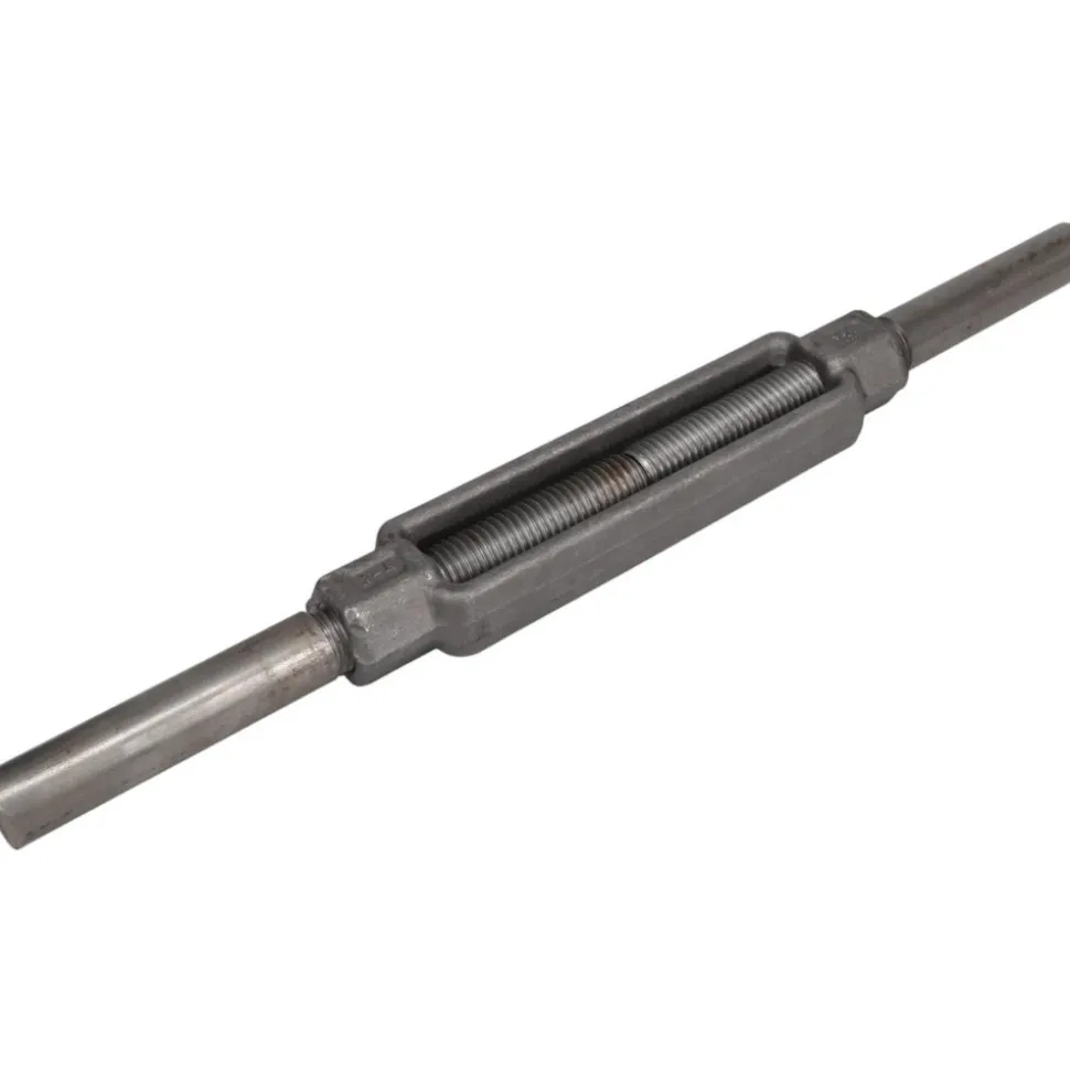 7,200 Lb Load Limit, 7/8" Thread Dia, 6" Take Up, Steel Stub & Stub Turnbuckle