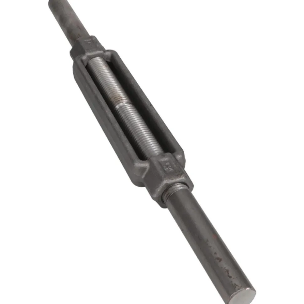 7,200 Lb Load Limit, 7/8" Thread Dia, 6" Take Up, Steel Stub & Stub Turnbuckle