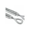 1,200 Lb Load Limit, 3/8" Thread Dia, 6" Take Up, Steel Eye & Eye Turnbuckle