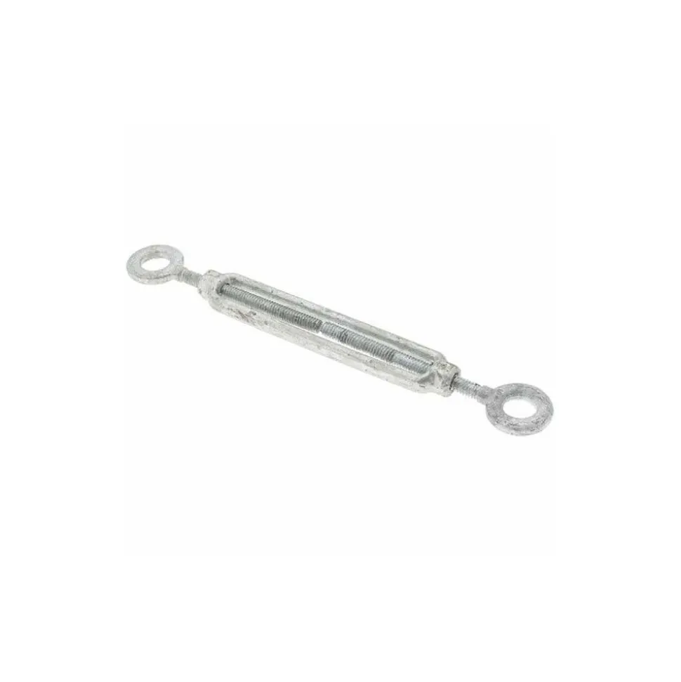 500 Lb Load Limit, 1/4" Thread Dia, 4" Take Up, Steel Eye & Eye Turnbuckle