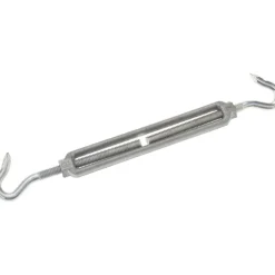 174 Lb Load Limit, 3/8" Thread Dia, 2-7/8" Take Up, Aluminum Hook & Hook Turnbuckle