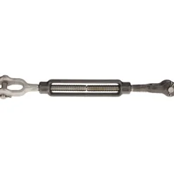 3,500 Lb Load Limit, 5/8" Thread Dia, 6" Take Up, Stainless Steel Jaw & Jaw Turnbuckle