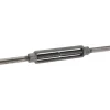3,500 Lb Load Limit, 5/8" Thread Dia, 6" Take Up, Steel Stub & Stub Turnbuckle