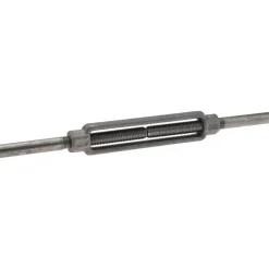 3,500 Lb Load Limit, 5/8" Thread Dia, 6" Take Up, Steel Stub & Stub Turnbuckle