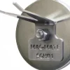 190 Lb Max Pull Force, 1/2" Overall Height, 4-29/32" Dia, Ceramic Cup Magnet