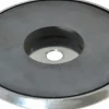 95 Lb Max Pull Force, 1/2" Overall Height, 4.9" Dia, Ceramic Cup Magnet