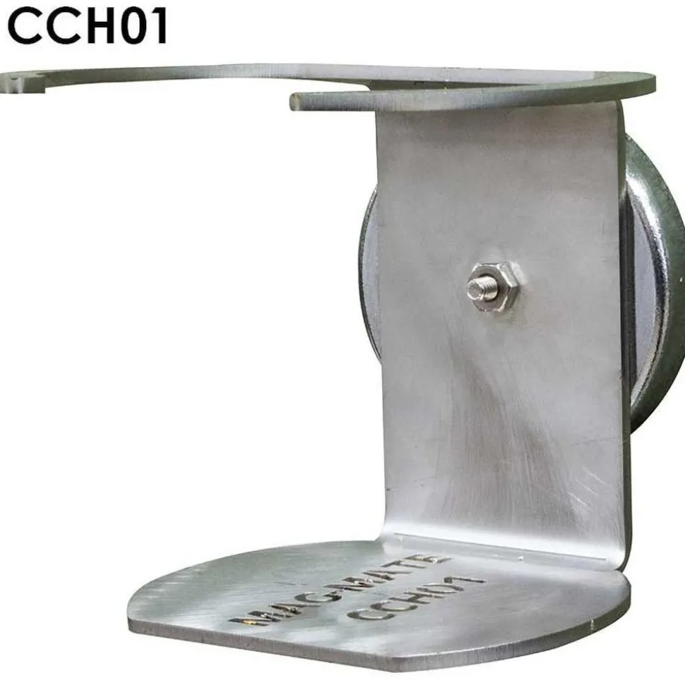 82 Lb Max Pull Force, 3/8" Overall Height, 2-5/8" Dia, Ceramic Cup Magnet