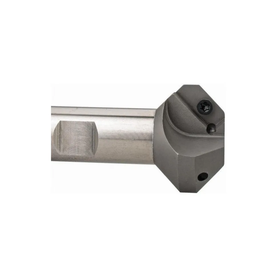 45° Lead Angle, 0.688" to 1.471" Cut Dia, 3/4" Shank Dia, Indexable & Chamfer End Mill