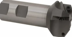 60° Lead Angle, 3/4" to 1.708" Cut Dia, 1" Shank Dia, Indexable & Chamfer End Mill