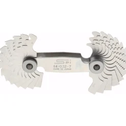28 Leaf, 0.5 to 6mm Pitch Range, 4 to 56 TPI Range, Stainless Steel Screw Pitch Gage