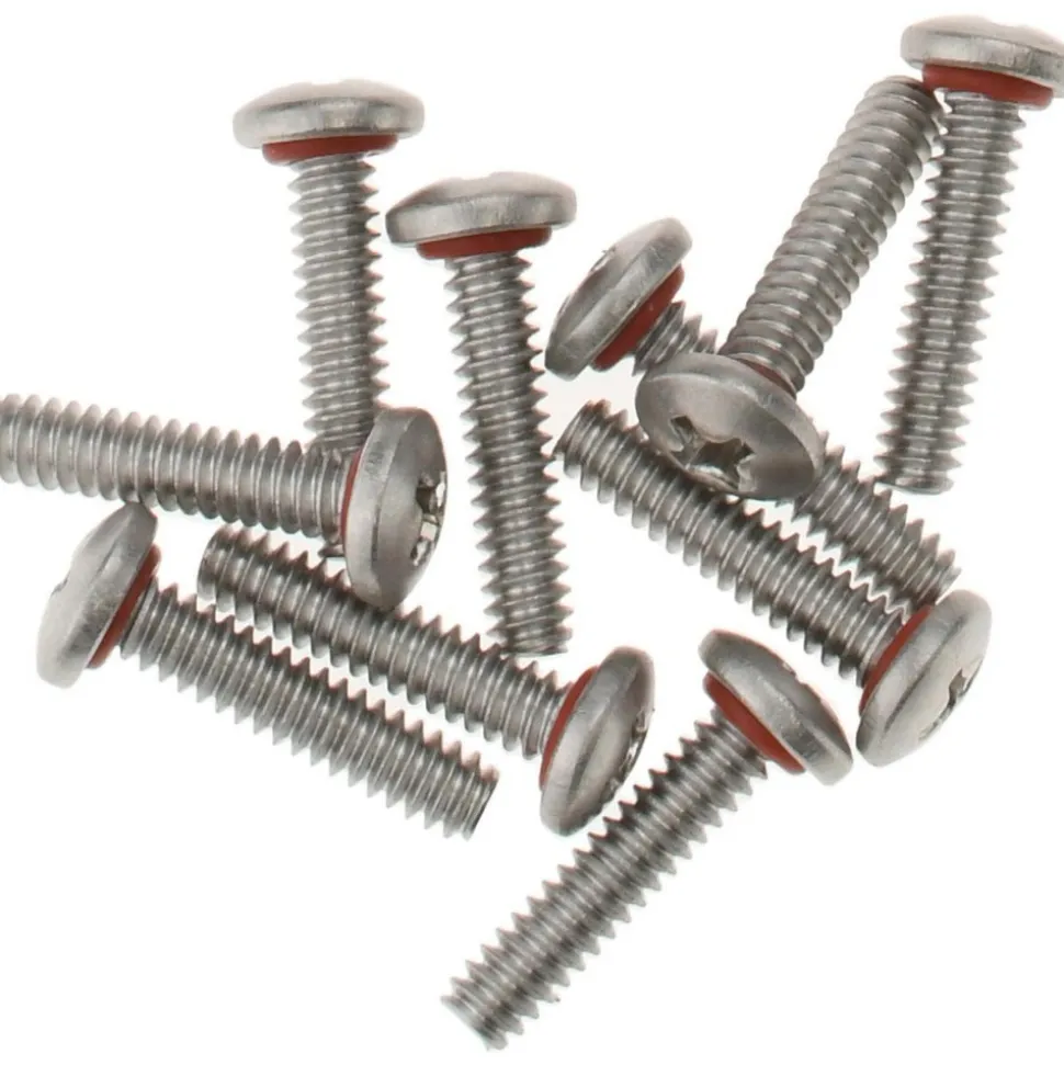 #6-32, 5/8" Length Under Head, Pan Head, #2 Phillips Self Sealing Machine Screw
