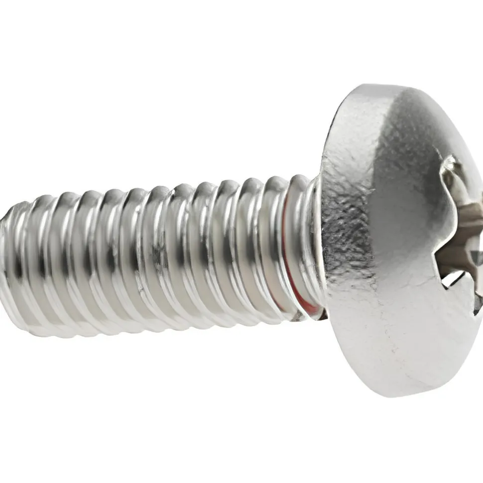 #10-32, 1/2" Length Under Head, Pan Head, #2 Phillips Self Sealing Machine Screw