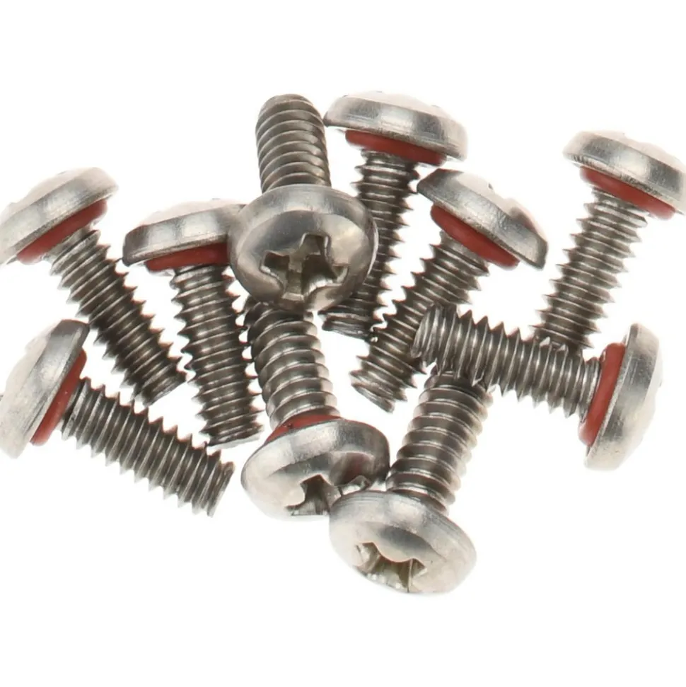 #6-32, 3/8" Length Under Head, Pan Head, #2 Phillips Self Sealing Machine Screw