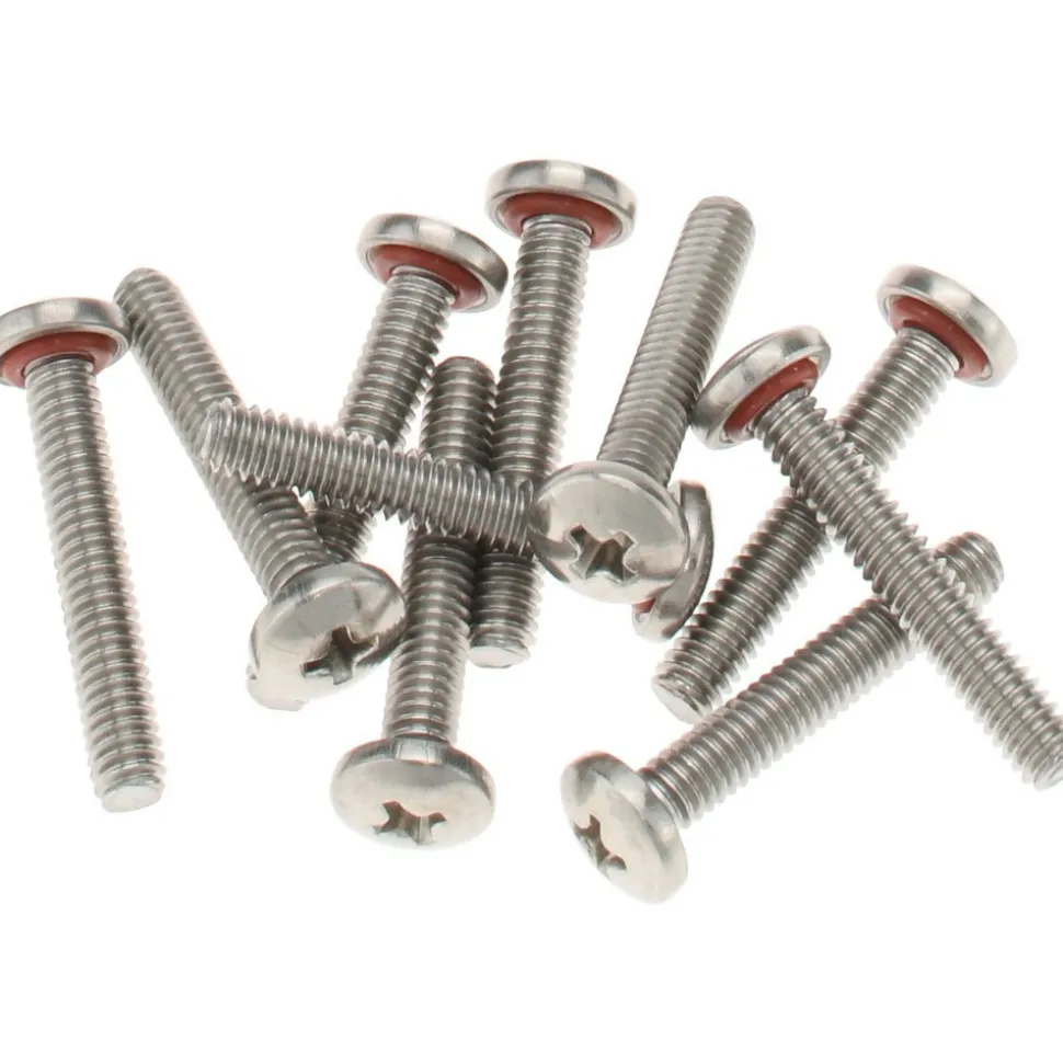 #8-32, 1" Length Under Head, Pan Head, #2 Phillips Self Sealing Machine Screw