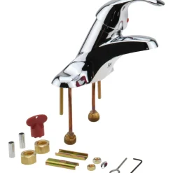 Lever Handle, Deck Plate Bathroom Faucet