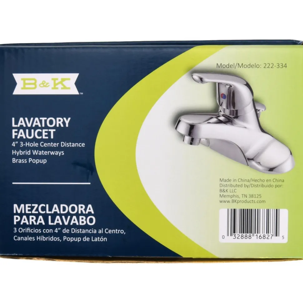 Lever Handle, Deck Plate Bathroom Faucet