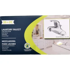 Lever Handle, Deck Plate Bathroom Faucet
