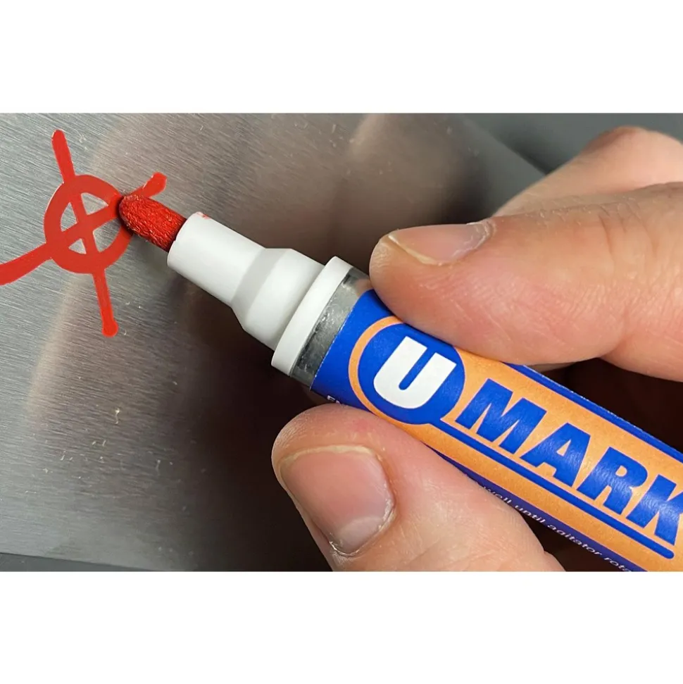Liquid Paint Marker: Red, Oil Base, Bullet Tip