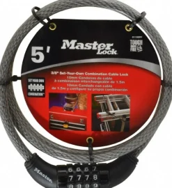 5' Long Combination Cable Lock
