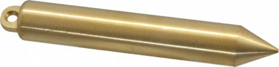 6-3/4" Long, 1" Dia Brass Plumb Bob