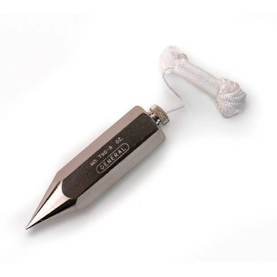 4" Long, 7/8" Dia Steel Plumb Bob