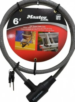 6' Long Keyed Different Cable Lock