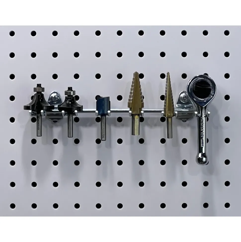 1-13/32" Long Multi-Prong Tool/Wrench Holder Pegboard Hook