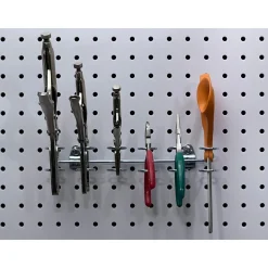 9" Long Multi-ring Tool Holder Pegboard Hook