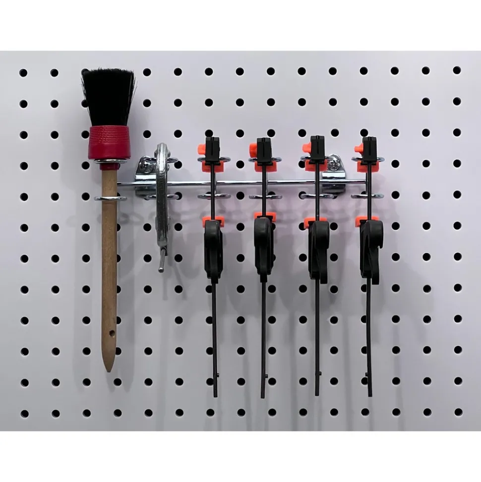 9" Long Multi-ring Tool Holder Pegboard Hook