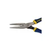 Long Nose Plier: 1-25/32" Jaw Length, Side Cutter
