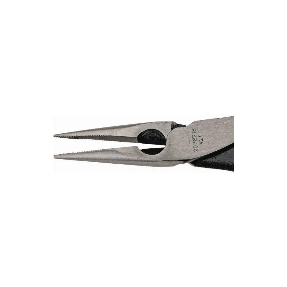 Long Nose Plier: 2-5/16" Jaw Length, Side Cutter