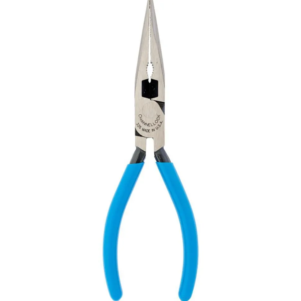 Long Nose Plier: 2-5/64" Jaw Length, Side Cutter