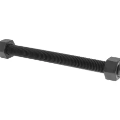 3/4-10, 9" Long, Uncoated, Steel, Fully Threaded Stud with Nut