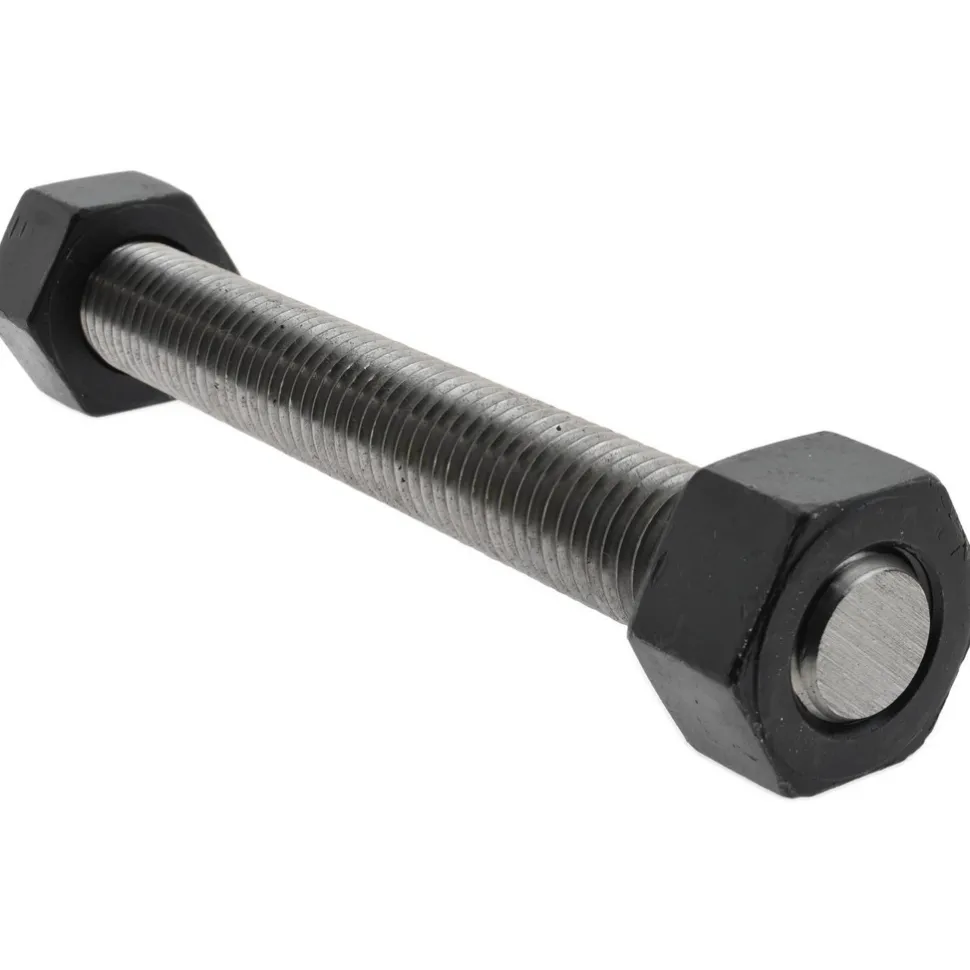 3/4-10, 6-3/4" Long, Uncoated, Steel, Fully Threaded Stud with Nut