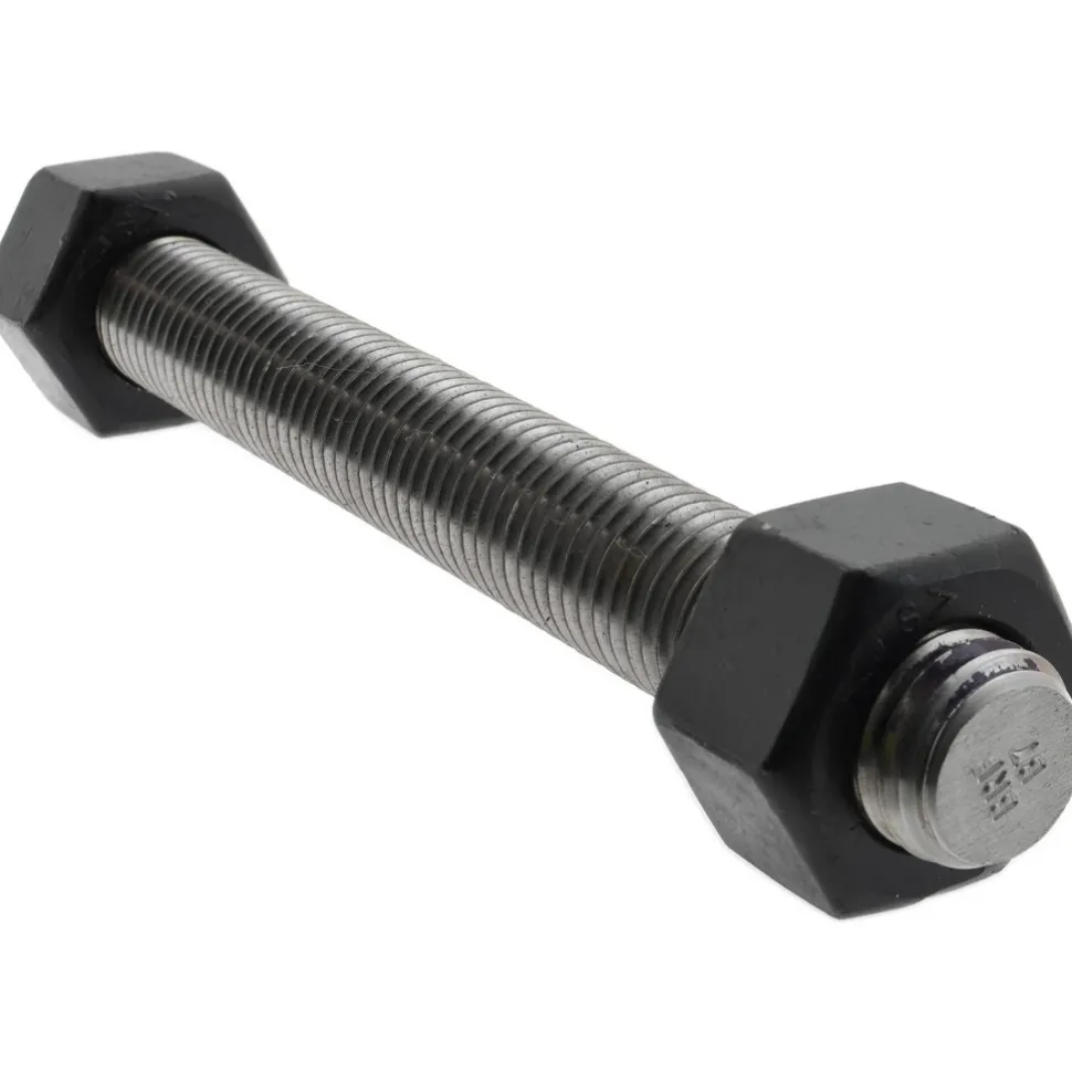 3/4-10, 6-3/4" Long, Uncoated, Steel, Fully Threaded Stud with Nut